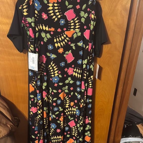 NWT Lularoe Nicole Dress Women's 2XL 2X 22 20 blue denim thick material plus NEW